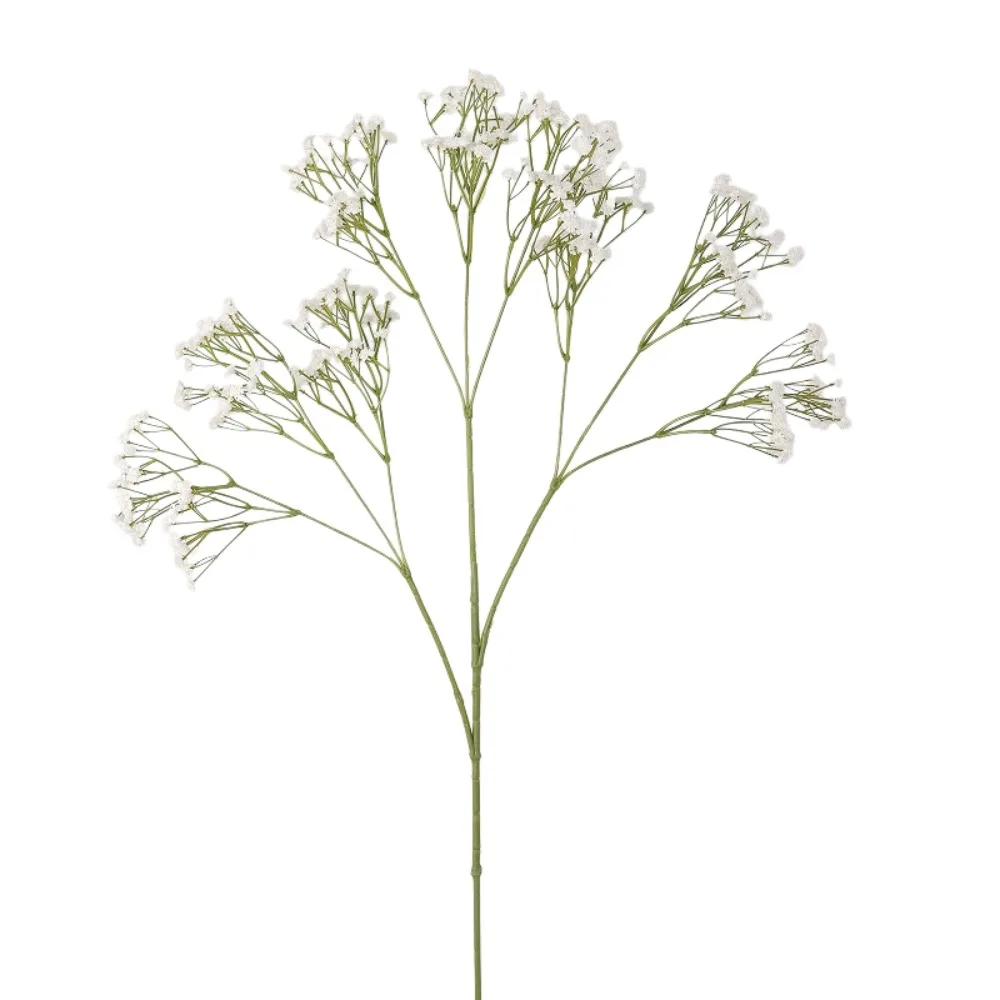 Real Touch Artificial Gypsophila Flower Branch Elegant Handmade Simulation Gypsophila Flower White Plastic Fake Flowers
