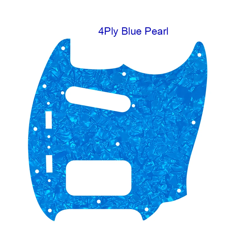 Fei Man Custom Guitar Parts - For USA Fender Mustang SH Guitar Pickguard With Single And Humbucker Pickups Multicolor Options