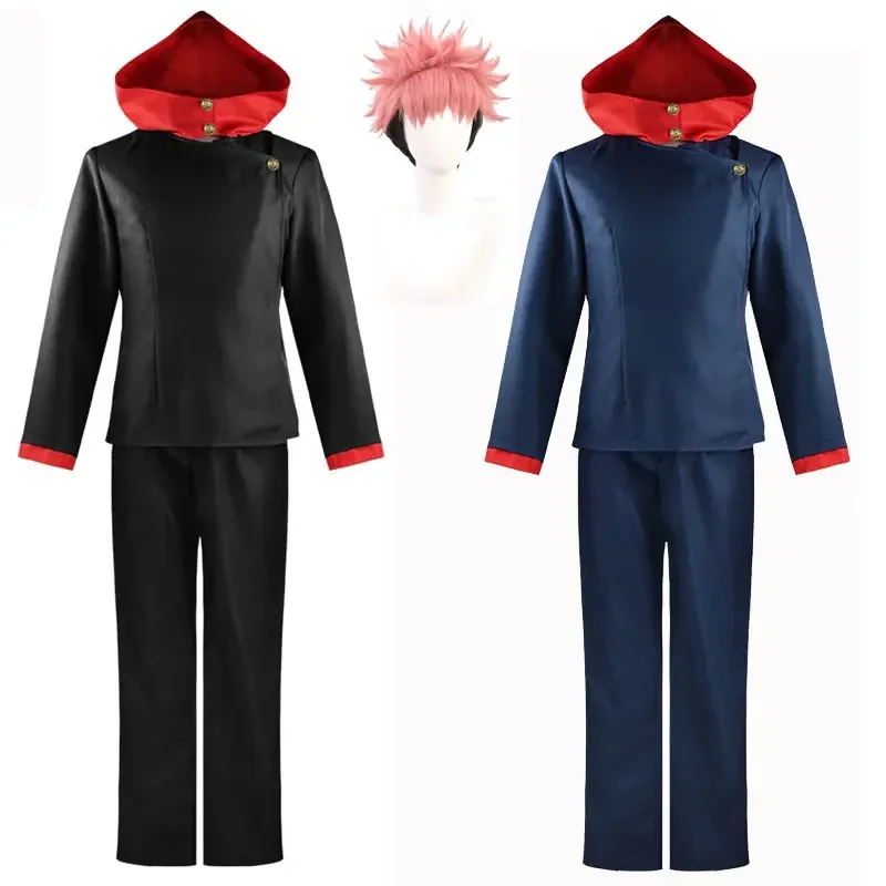 Yuuji itadori cosplay costume for men anime jujutsu costume Japanese school uniform tops pants outfits