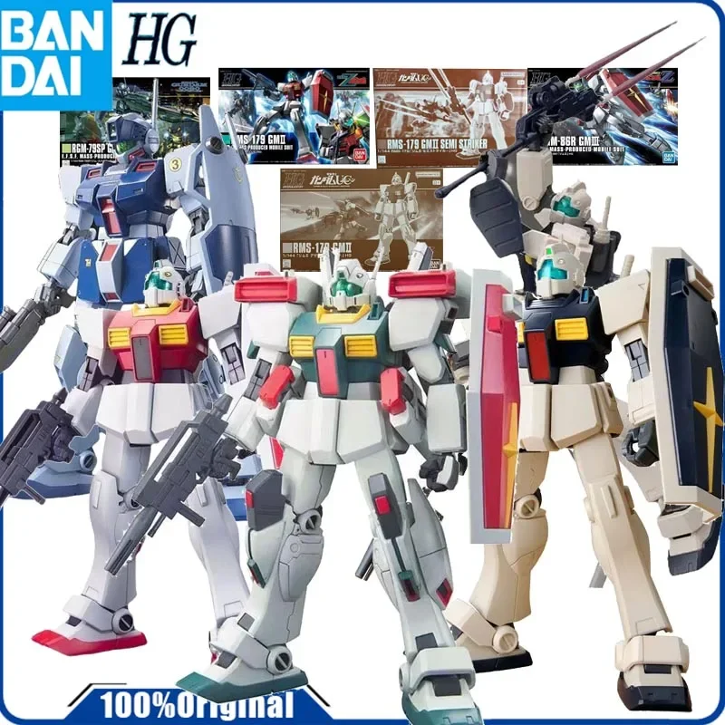 

Bandai HGUC GM series GMII Simple Strike Подлинная модель Фигурка в сборе Игрушки для подарков детям Коллекционная модель Украшения