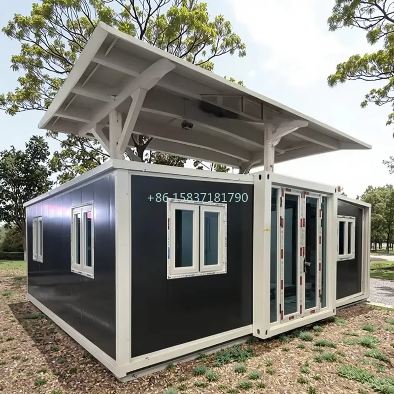 Maison de conteneur extensible de 20 pieds, petite maison en acier, norme australienne, moderne, Dur