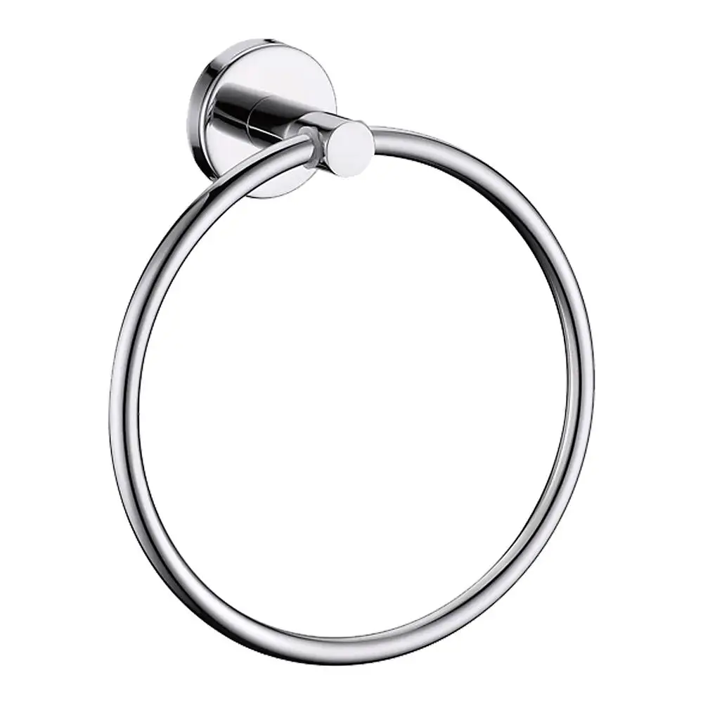Elegant Chrome Towel Bar Ring for Bathroom - Stylish & Durable Towel Holder