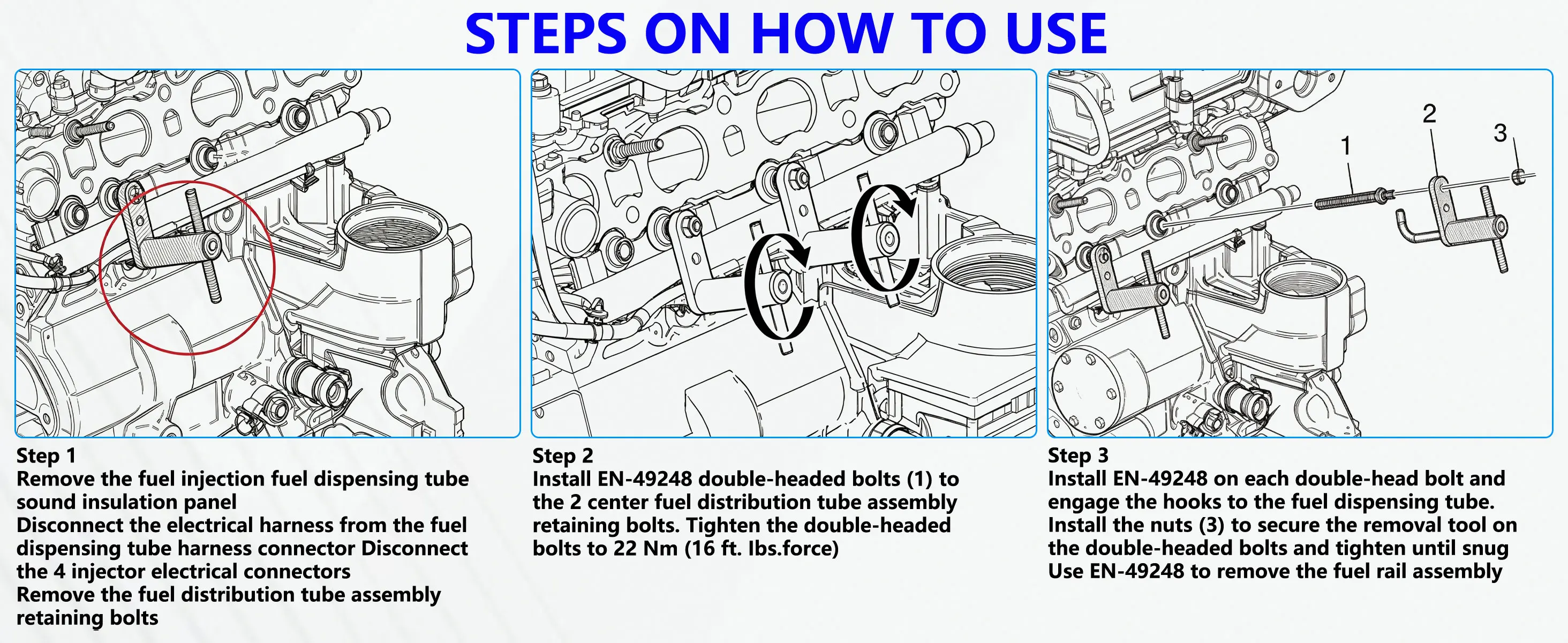 6706 Öl einspritz dichtung werkzeug en-49248 und gm245 Einspritz ventil dichtung werkzeug für die Direkte in spritz ung des gm-Motors – Detail 4