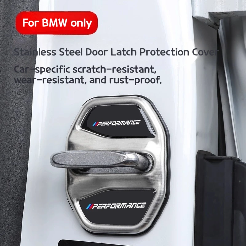 

4pcs Car Door Lock Cover Stickers For BMW 1 2 3 5 Series X1 X3 X4 X5 X6 X7 G45 G32 F48 F70 G01 G02 F15 G05 G07 G60 Accessories