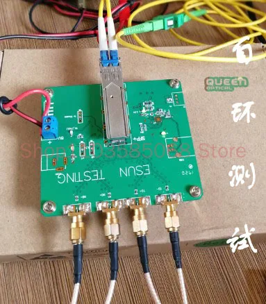 For SFP+ Power 10-Gigabit Light Source Optical Module Evaluation Board Optical Power Meter SFP EVB Optical Fiber