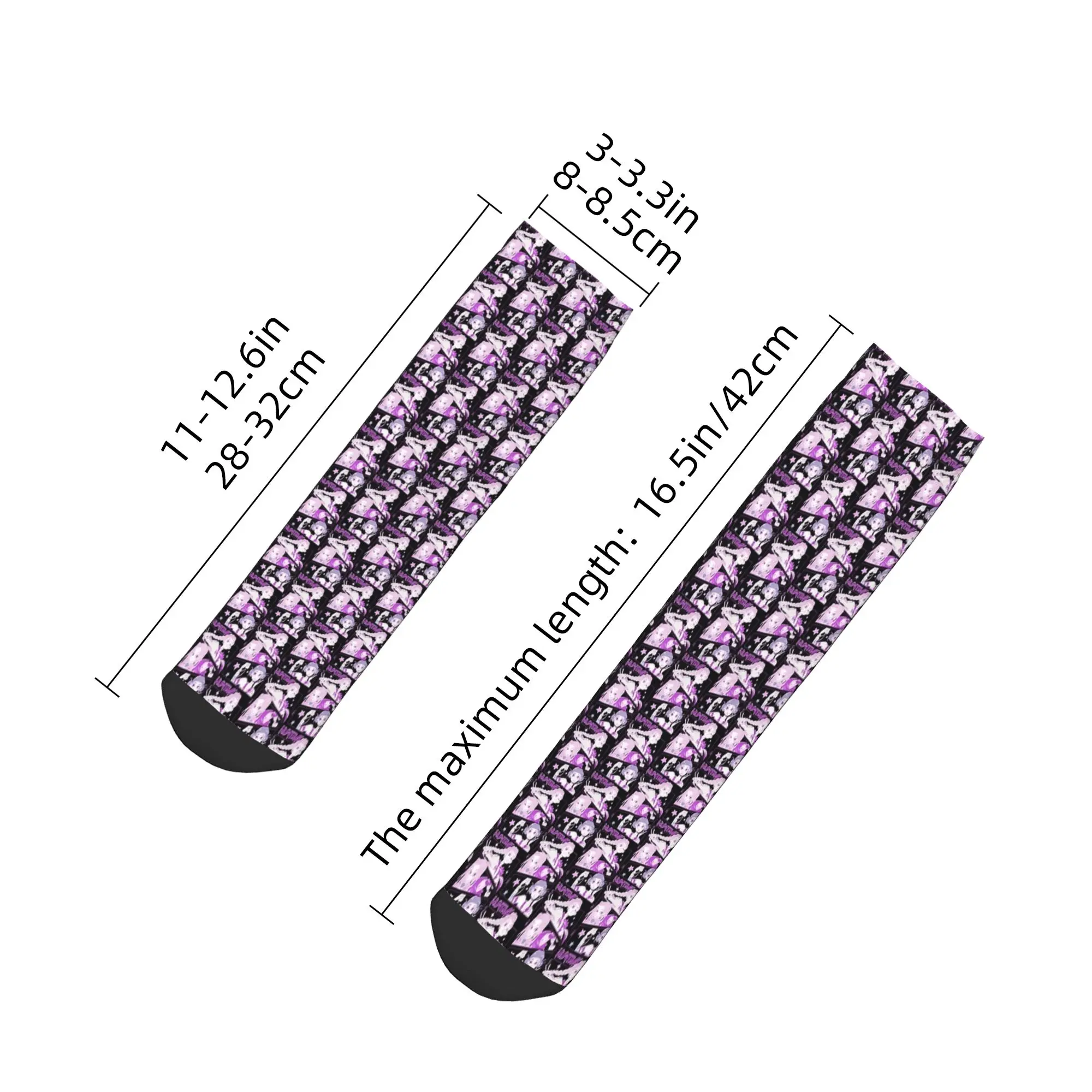 Scribble The Huntrix Kpop شيطان الصيادين الكاحل الجوارب موضة لينة تنفس الجوارب غير رسمية الصيف في الهواء الطلق مطبوعة غير زلق جورب