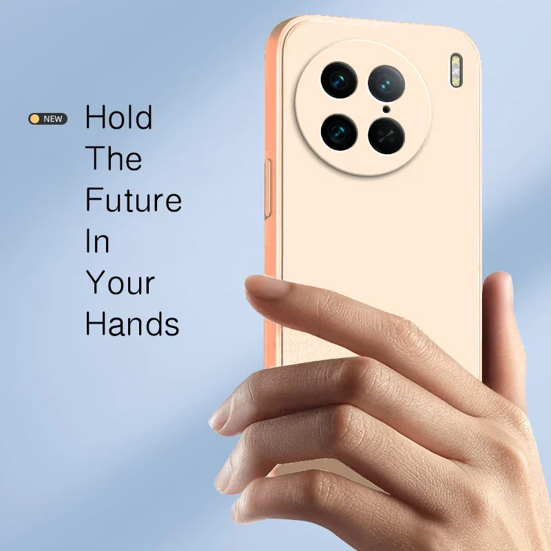 Square Liquid Silicone Case for VIVO X90 X90S Pro Plus Mobile Phone Cover X90Pro S 5G Soft Shockproof Back Funda Armor Housing - Image 4