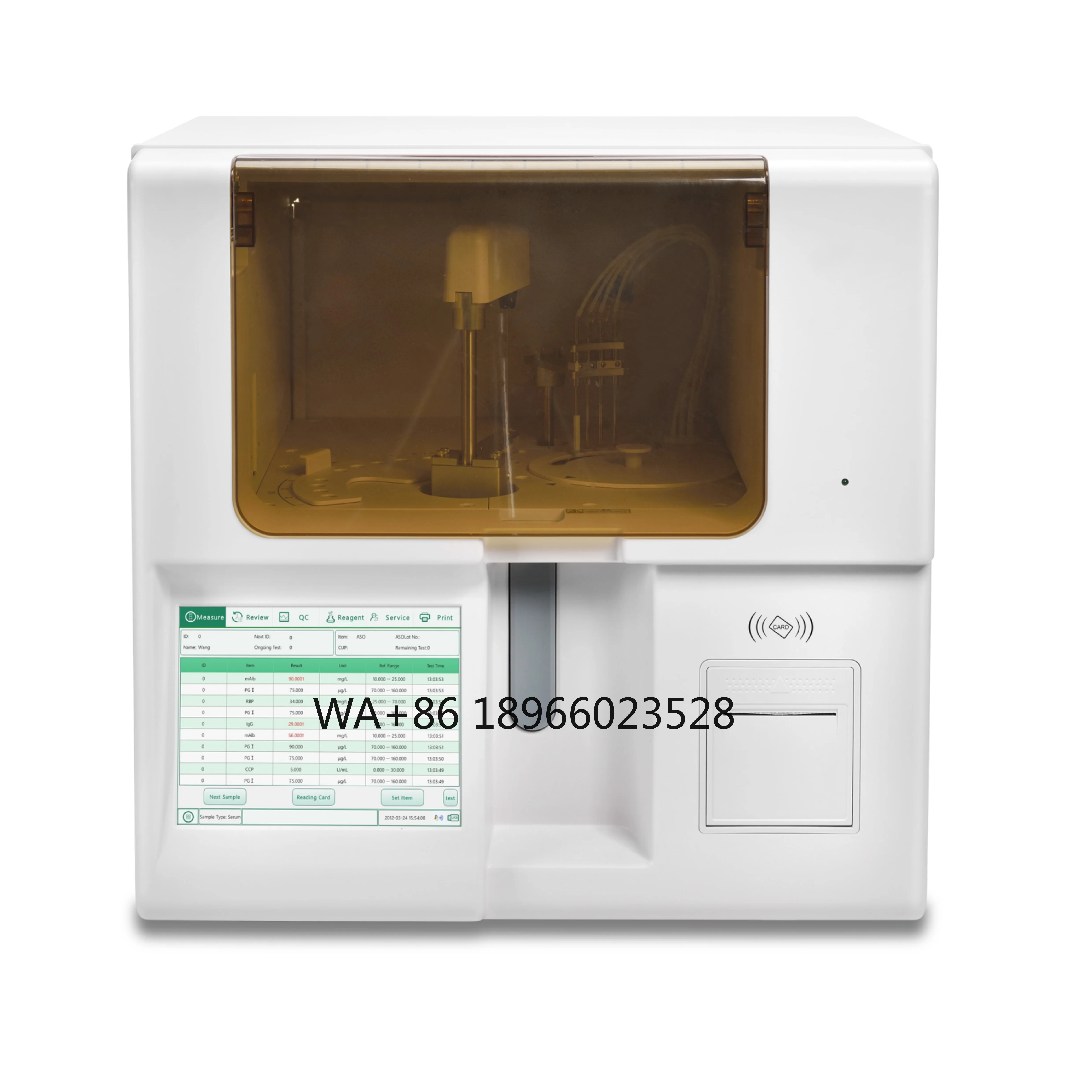 HbA1c CRP Fully Automatic Specific Protein Analyzer Lab Protein Analyzer Price