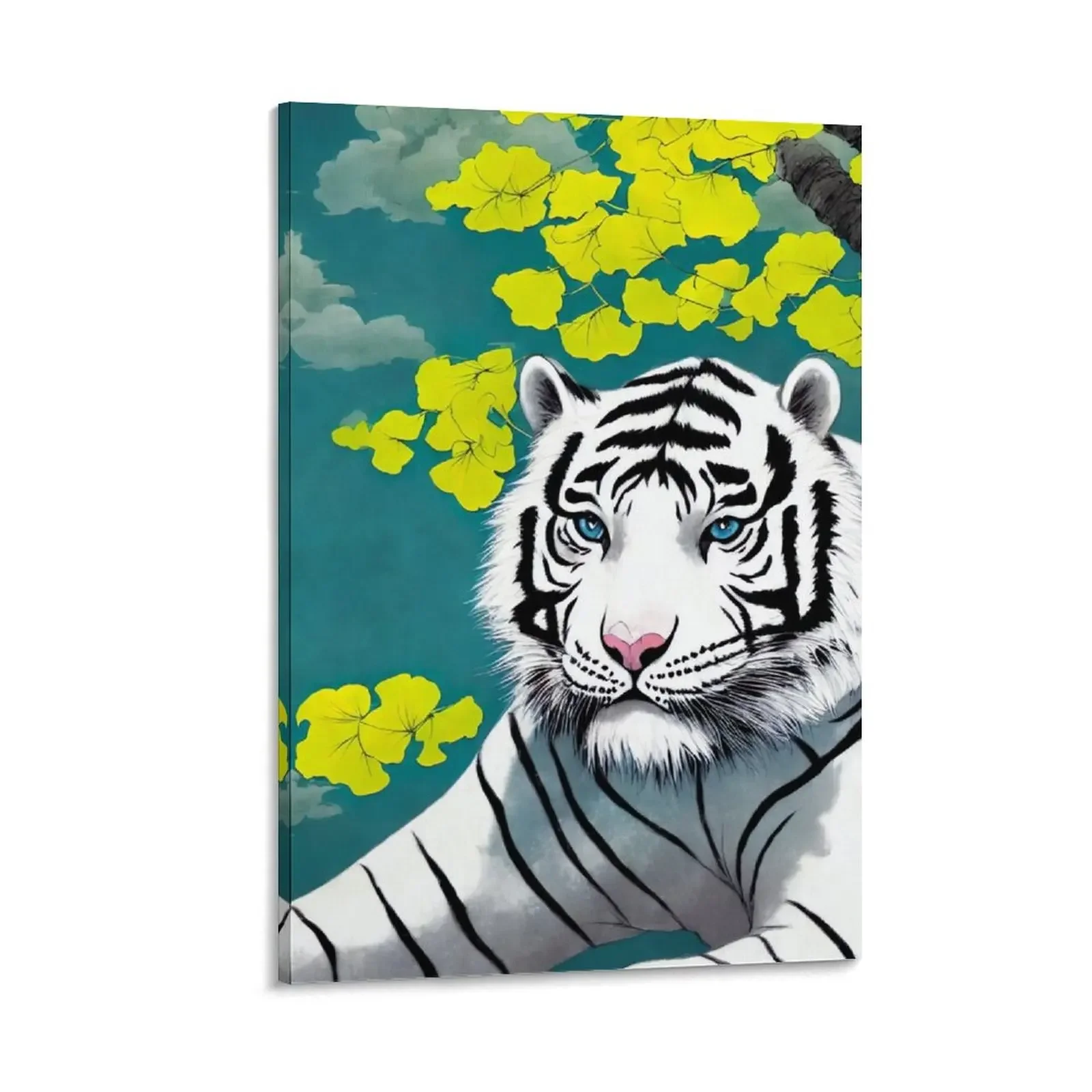 

Happy Tiger Day Canvas Painting Decoration wall anime poster pictures for wall