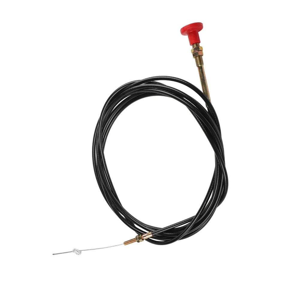 Push Pull Choke Cable 2245 for Tractor Shutdown Stop Cable Compatible with Farm Tractors Easy Installation Red Knob