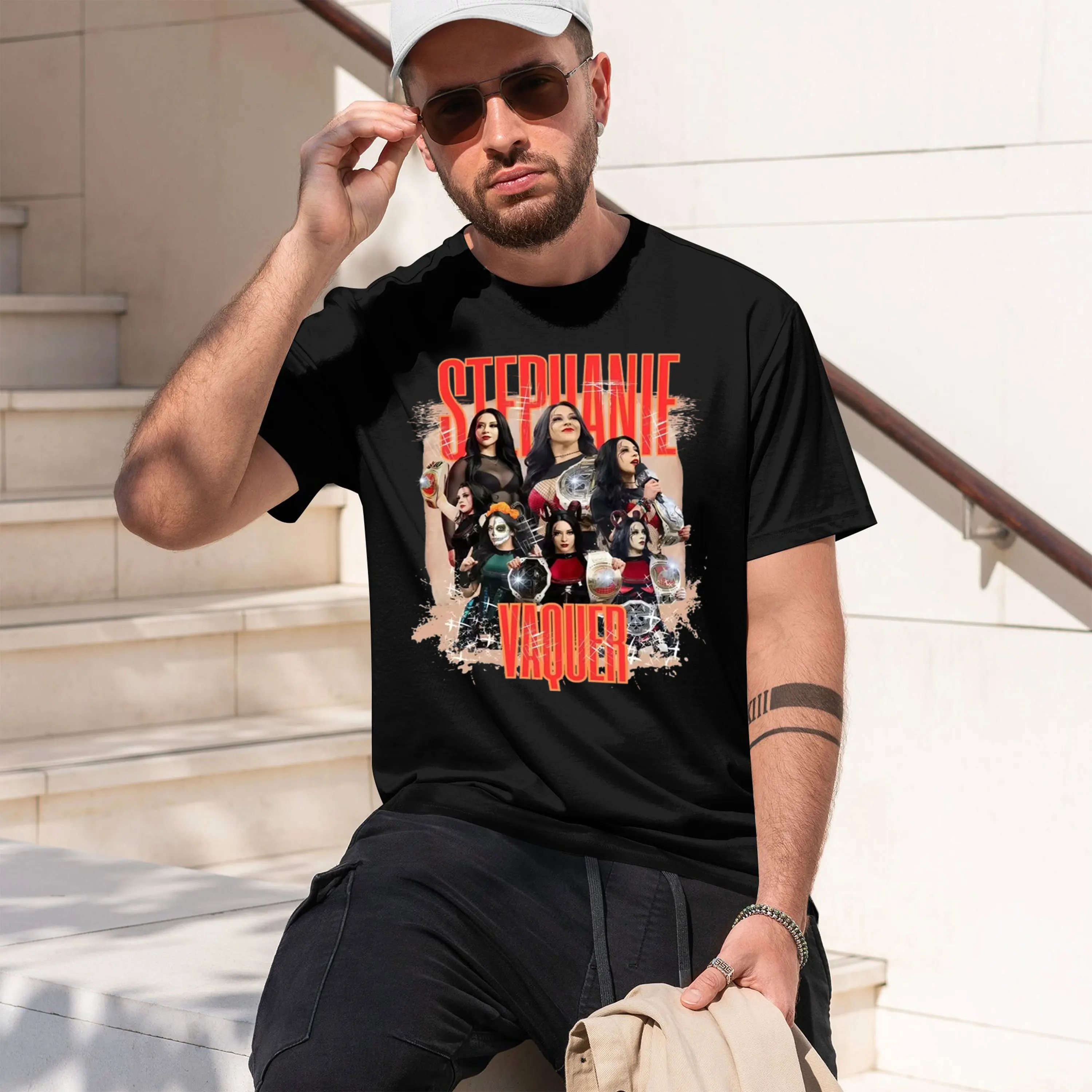 2026 New Model New Style Stephanie Vaquer Printed T-shirts Men's Women's Clothing Fashion Vintage T Shirt High Quty 100% Cotton