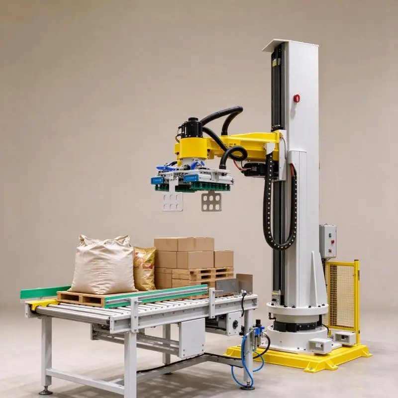 Automatic Electric Collaborative Robot Palletizer for 30kg Cartons Case Stacking Machine Tobacco Chemical Processing Line