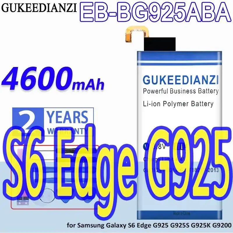 

Для Samsung Galaxy S6 Edge G925 G925S G925K G9200 EB-BG925ABE EB-BG925ABA 4600 мАч аккумулятор мобильного телефона большой емкости