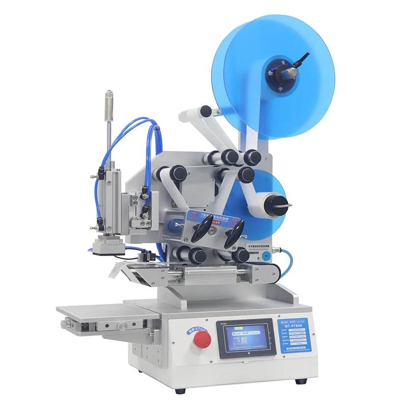Compact Semi-Automatic Flat Labeling Machine Labeling for Electronic Instrument Circuit Boards, Cards, Nameplates, Paper Boxes,