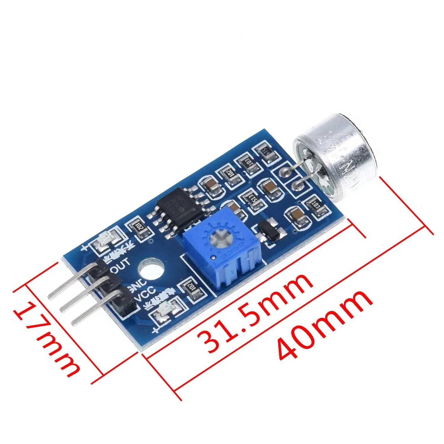 Sound Sensor Module Sound Detection Module Whistle Module Voice-activated Switch Output High and Low Level DIY