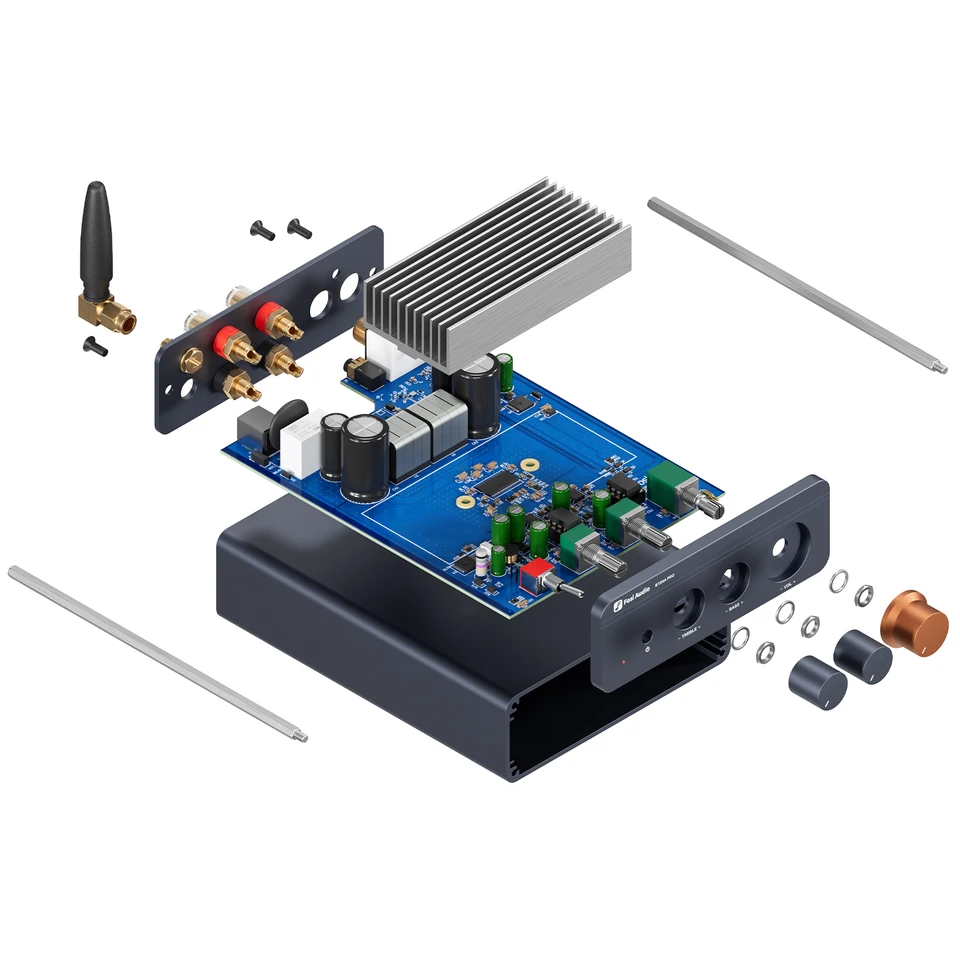 Fosi Audio TPA3255 Bluetoothサウンドパワーアンプ 300W×2 ミニHiFi