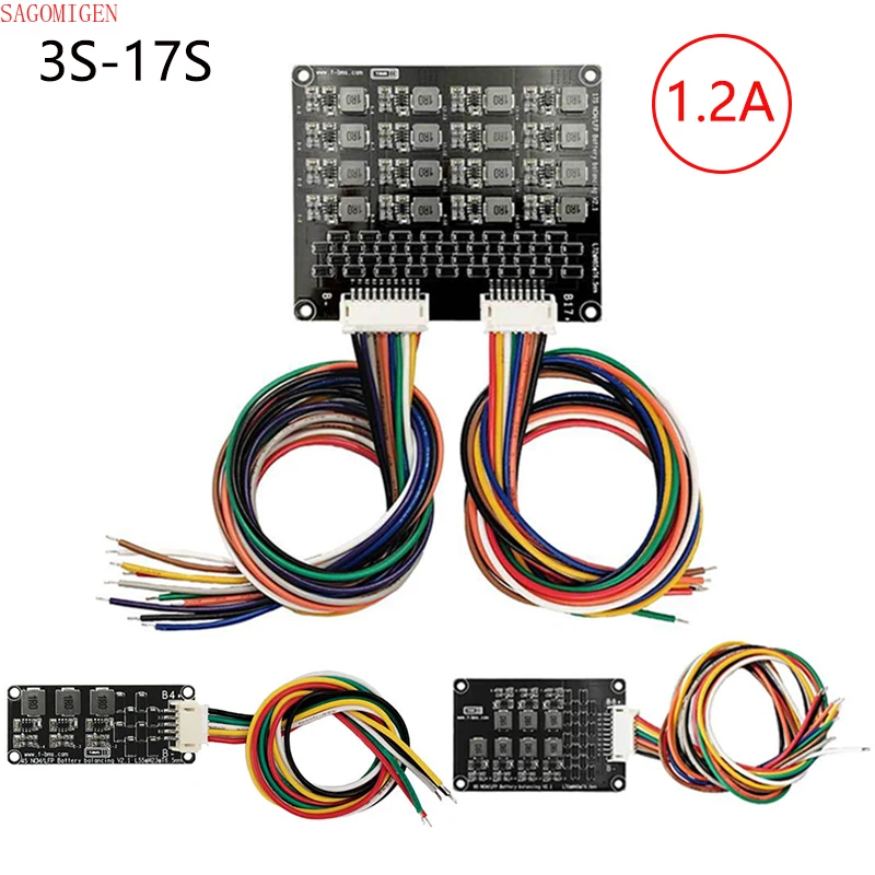 Aktywny korektor z akumulatorem litowym 1.2A równowaga przenoszenia energii BMS 3S 4S 5S 6S 7S 8S 13S 14S 16S akumulator Lifepo4