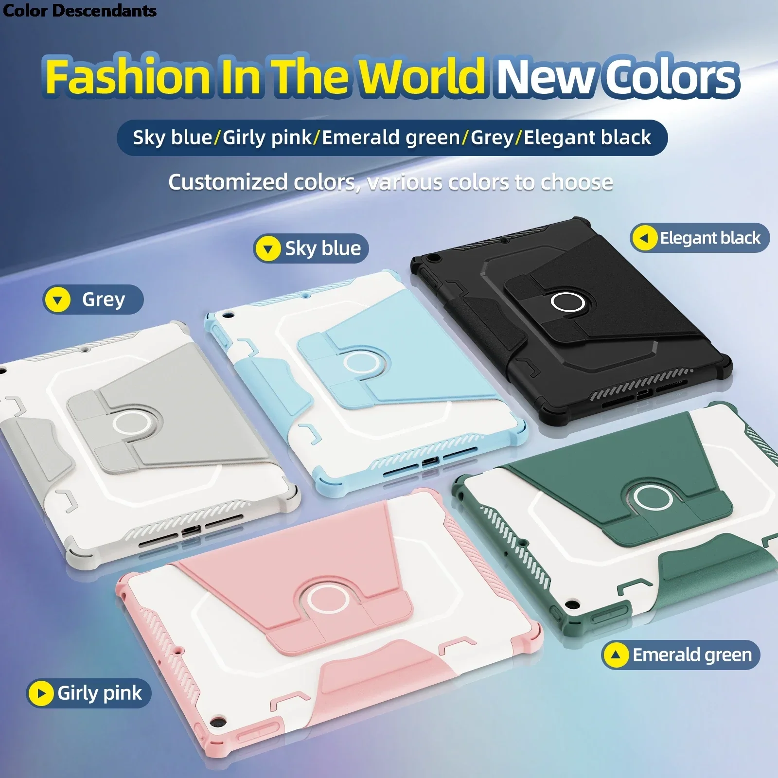 360 Degree Rotation For Armor Leather Tablet Cover For Apple iPad 10.2