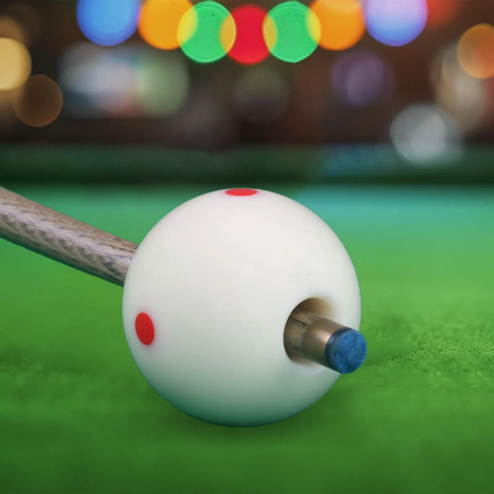 Billiard Training Tool Wear Resistant Cue Ball with Positioning Circle for Billiard Table Practice and Skills Training