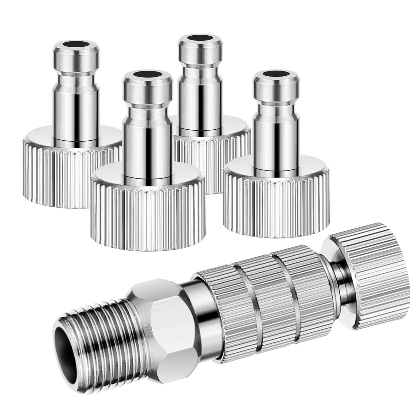 Airbrush Quick Connector Adjustable Adapter Metal Coupler Fittings Replacement Release Kit