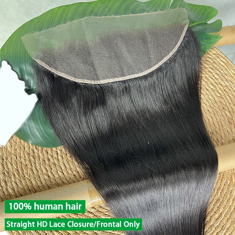 스트레이트 100% 리얼 HD 레이스 (2x6, 4x4, 4x6, 5x5) 인비저블 HD 레이스 클로저 인모 13x4 레이스 프론탈 프리 플러킹 멜트 스킨