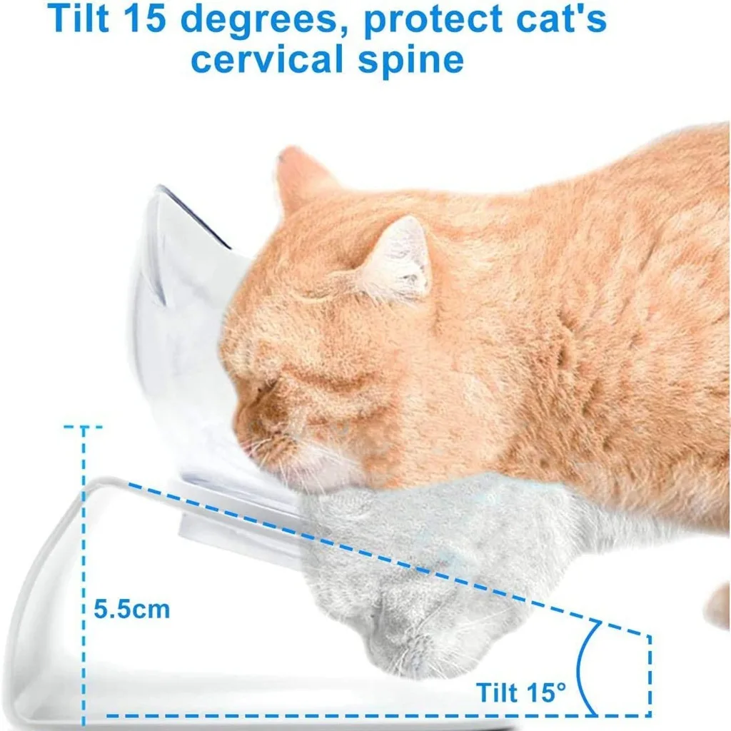 Non-Slip Double Cat Dog Bowl with Stand Pet Feeder Water Bowl for Cats Food Bowl for Dogs - Pet Feeding Supplies image 5