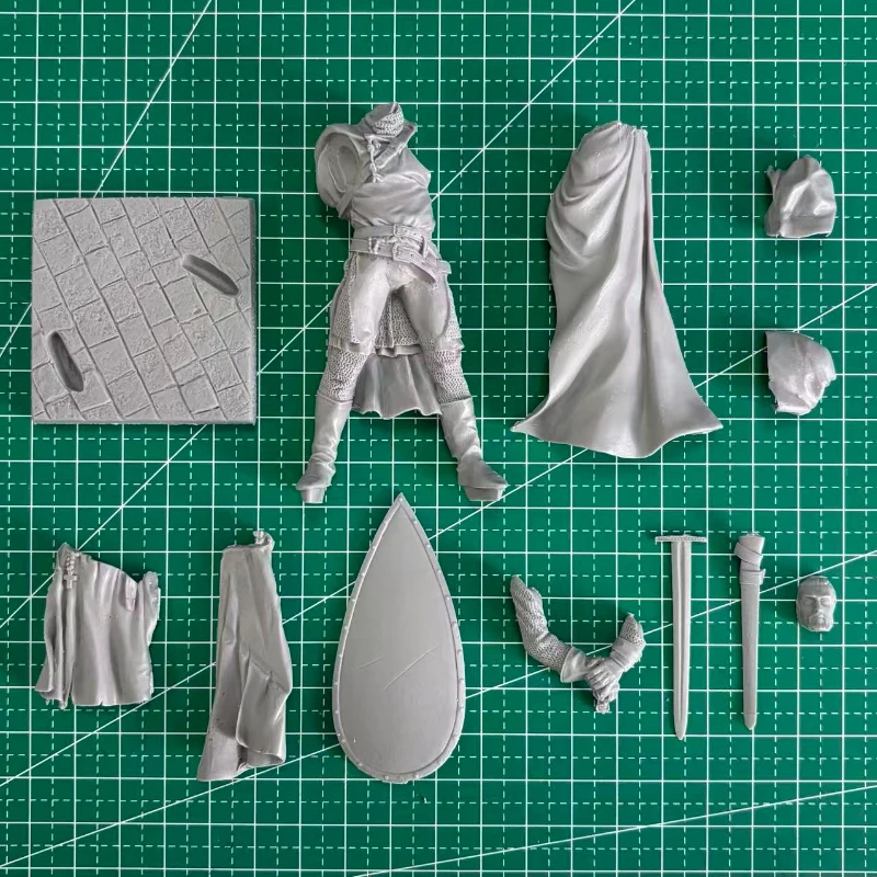 1/20 Scale 90mm DieCast Resin Figure Model Kit Ancient Templar Sergeant Hobby Miniature Toys Unassembled Unpainted DIY Diorama