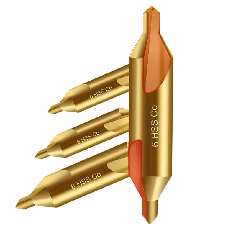 M35 Cobalt Center Drill Bit 60 Degree Countersink Drill Stainless Steel Metalworking Positioning Lathe Mill Tool Hole Cutter