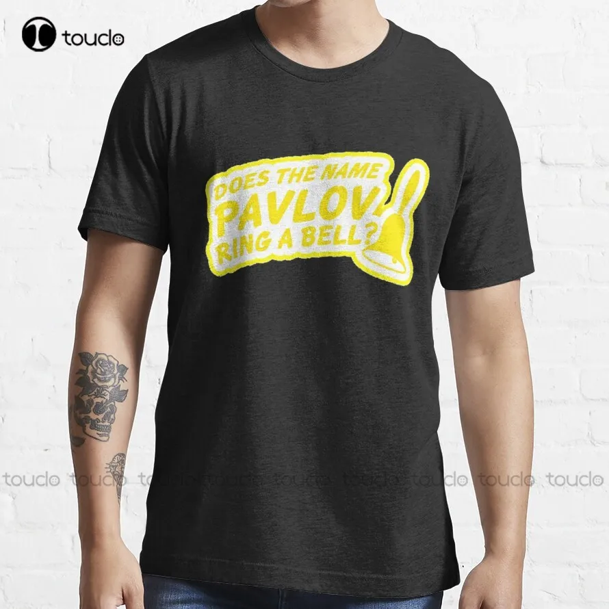 Футболка с рисунком Павлова, кольца, колокольчика, трендовая футболка, футболки с графическим рисунком для мужчин и женщин, дышащая хлопковая Футболка в стиле хип-хоп