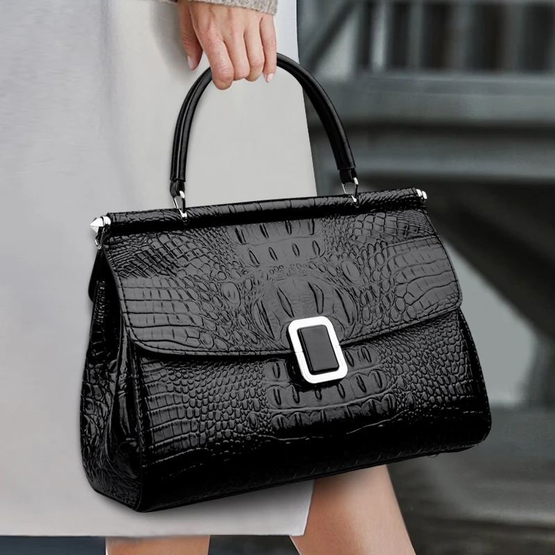 

Fashion women's PU crocodile pattern shoulder bag crossbody bag handbag сумка sac à main femme bags for woman ita bag 가방 bolsa