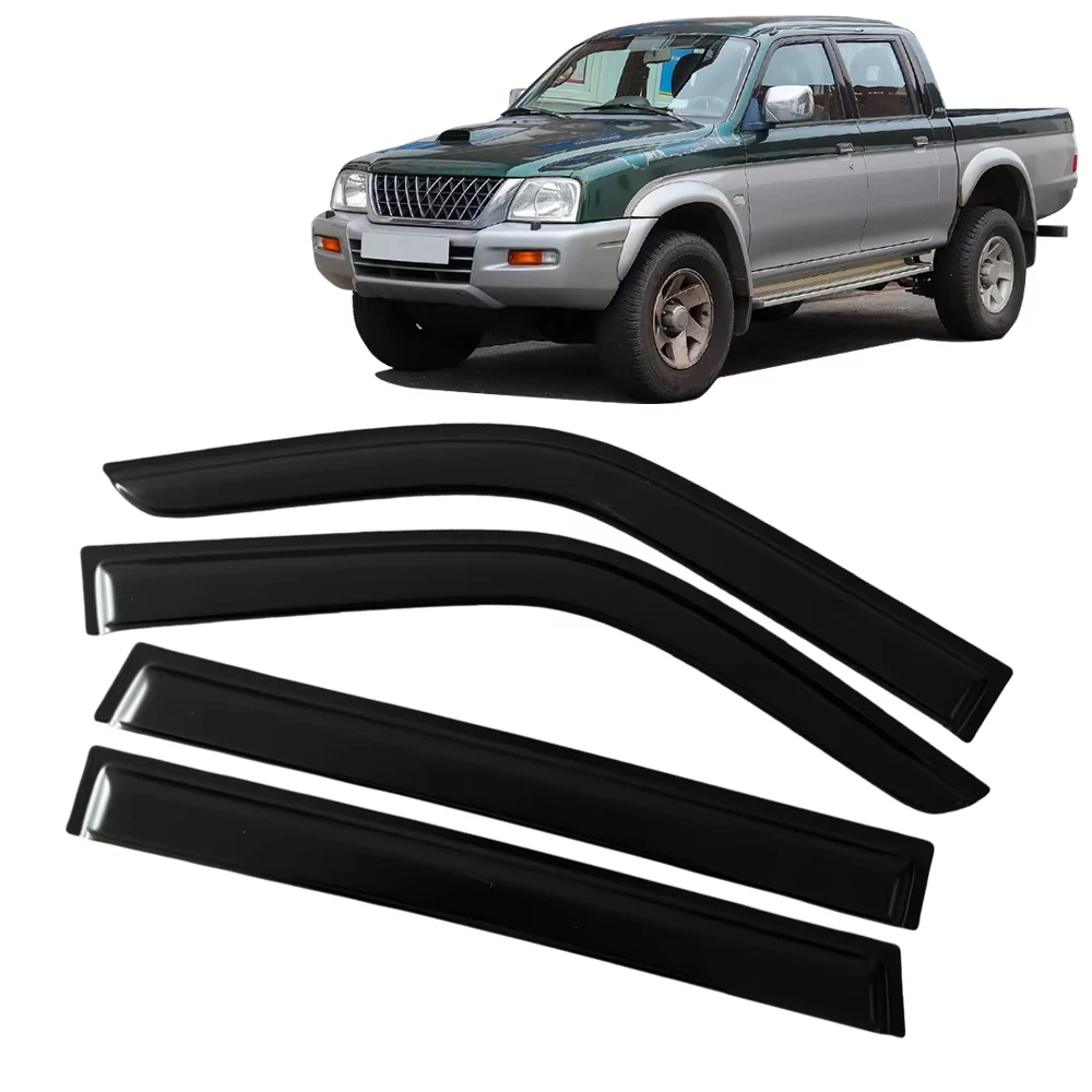 Window Visor Rain Guard for MITSUBISHI Triton Pickup L200 Hunter Strada 1996-2001 2002 2003 2004 2005 2006 Wind Deflectors