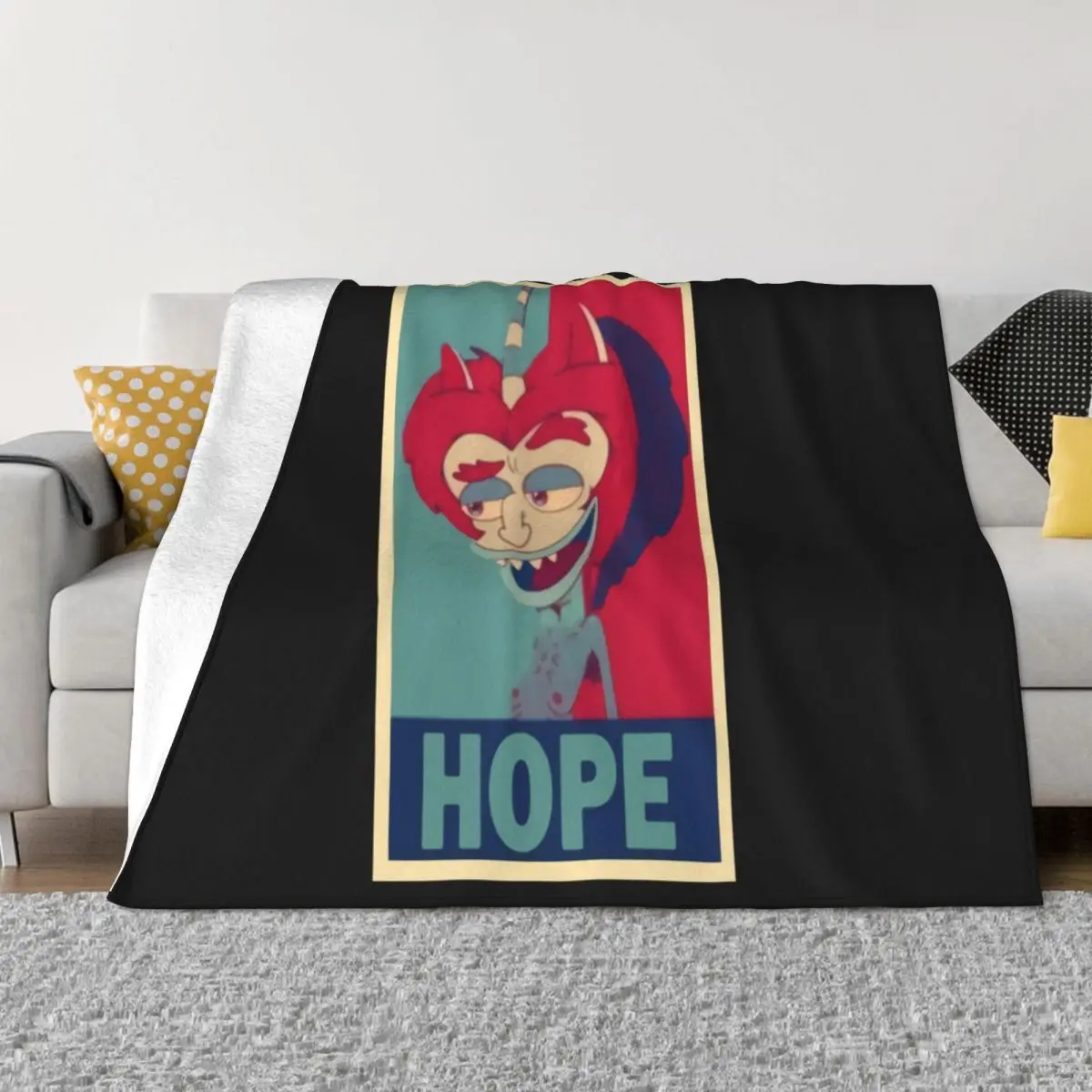 Hormone Monster Hope Big Mouth Fan On Sale Middle Aged Aesthetic Party Discount Designs Holiday Throw Blanket