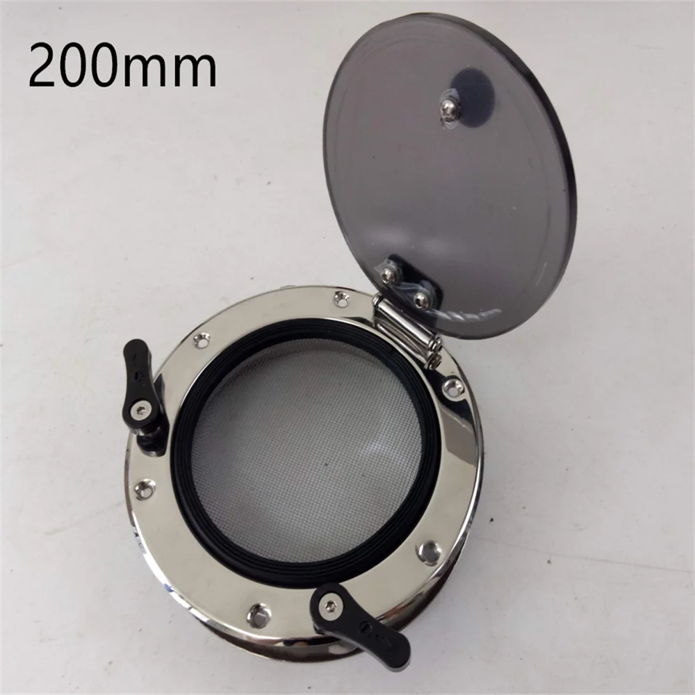 Round yacht RV 316L stainless steel porthole sunroof side window