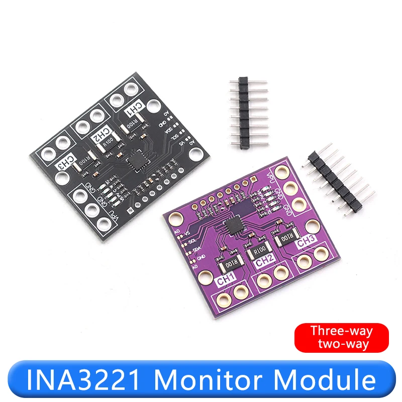 INA3221 Module Triple Bidirectional Bus Low-Side/High-Side Voltage/Current/Power Monitor I2C