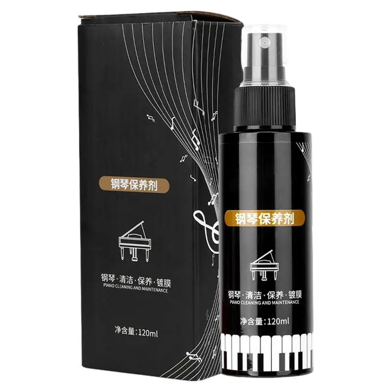 120ml Piano Cleaner Keyboard Brightener Agent Piano Cleaning And Maintenance Kit For Keyboard Controllers Matte Pianos