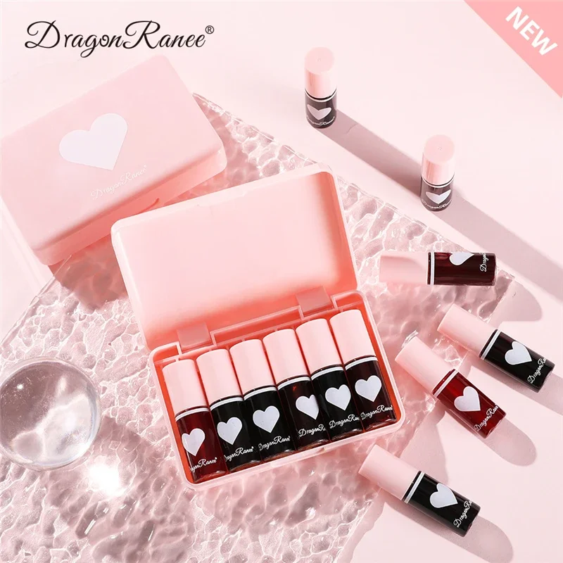 6pc Lipstick Set Lip Gloss Lip Makeup Autumn and Winter Moisturizing  Long-lasting Waterproof  Lipstick Nonstick Cup Cosmetics