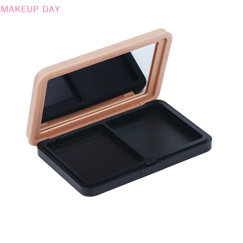 2 Grid Empty Magnetic Cosmetics Palette Eyeshadow Blusher DIY Beauty Makeup Box Glitter Makeup Dispensing Vacia Box