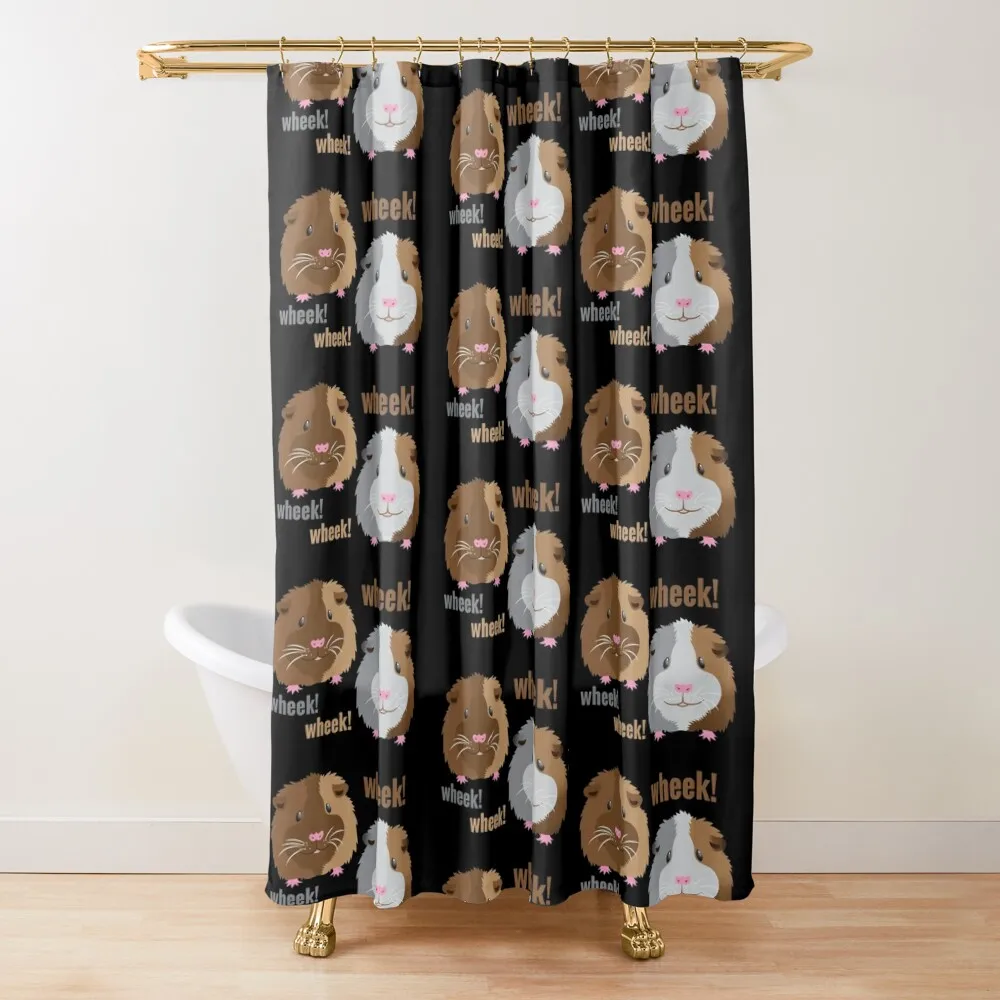 

Wheek! Wheek! guinea pigs Shower Curtain For Bathrooms Bathroom Accessory Luxury Bathroom Shower Curtain