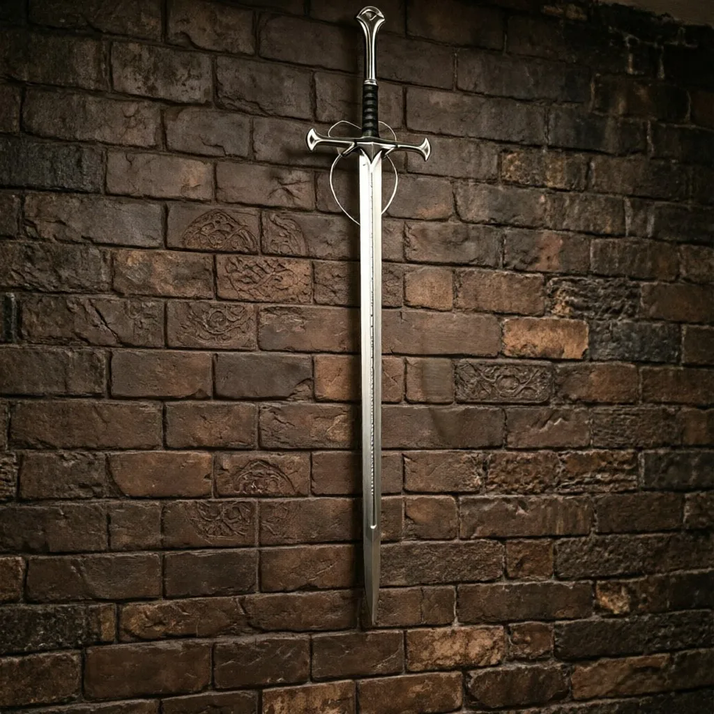 Transparent Vertical Sword Rack for Wall Use Supporting For Swords and Axes in Collector Friendly Configuration