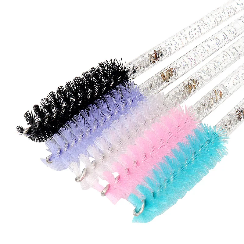 50Pcs New Eyelash Brushes Disposable Professional Mascara Stick Applicator Spiral Brush Portable Eyebrow Brush Makeup Tools