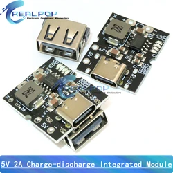 High-precision 5V 2A Charge-discharge Integrated Module Type-C Input Compatible With 4.2V lithium Battery