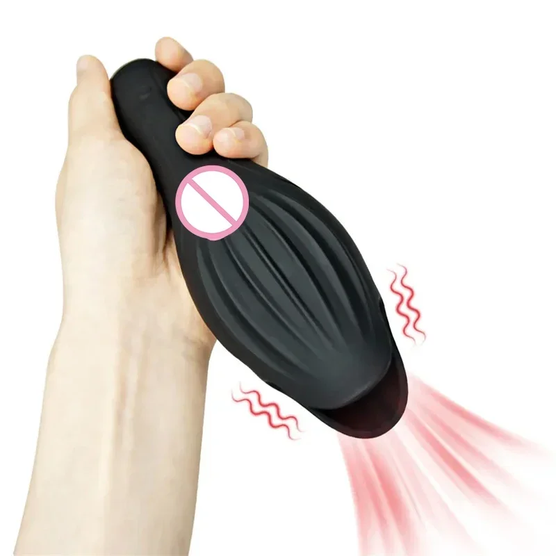 Handleiding Plug Mannen Masturbatie Tong Seksuele Speelgoed Vrouw Pistool Massager Siliconen Vagina Gag Speelgoed Voor Mannen Zuigen Balles Speelgoed