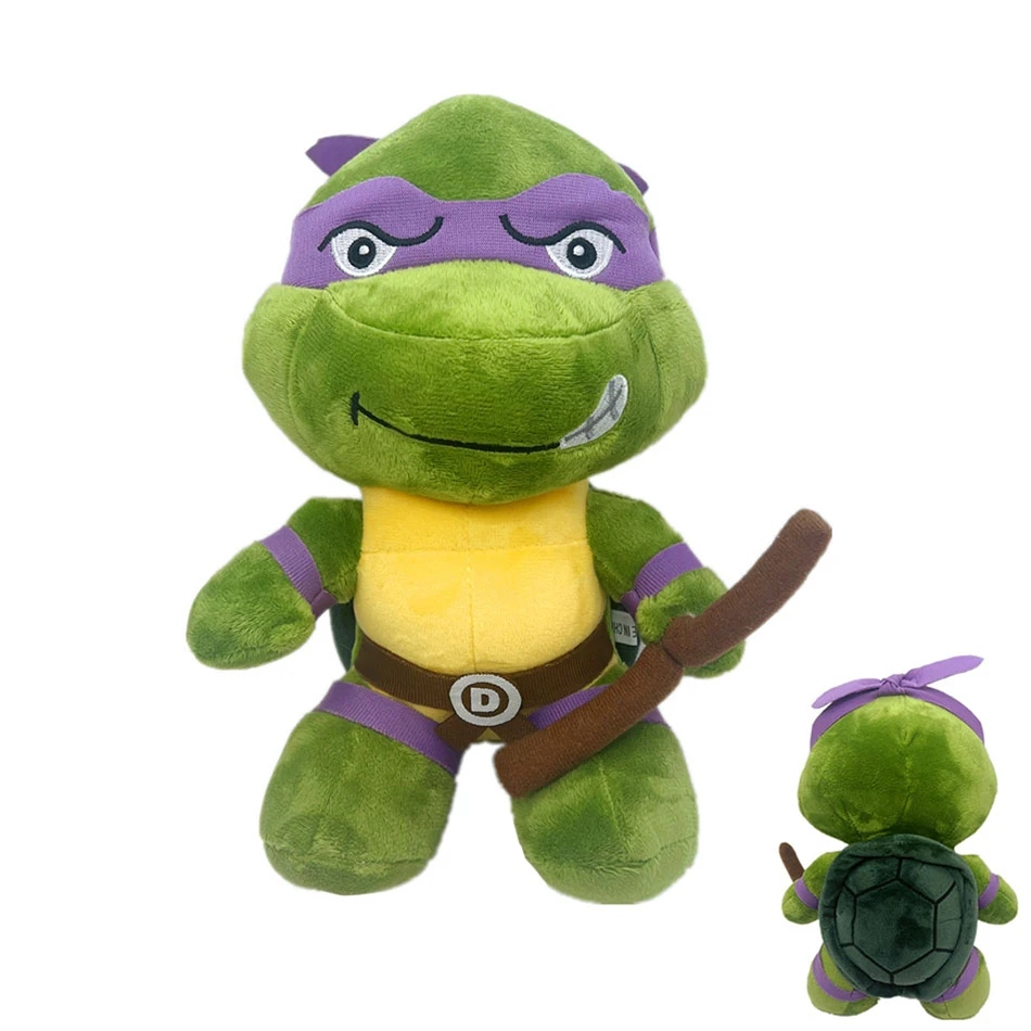 26cm żółwie Ninja pluszowe lalki Anime gra TMNT Leo Raph Mike Don wypchane dekoracja z motywem zwierząt zabawki ozdobne na prezent urodzinowy dla