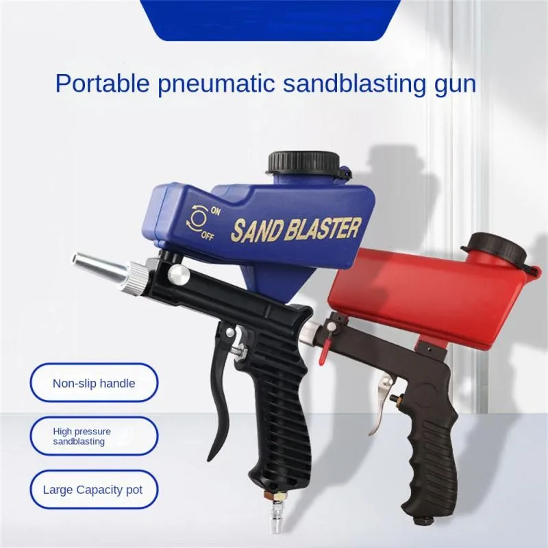 

Adjustable Sandblasting Gun Portable Sand Blaster Sand Blasting Machine Gravity Small Handheld Pneumatic Blasting Gun 600 ml