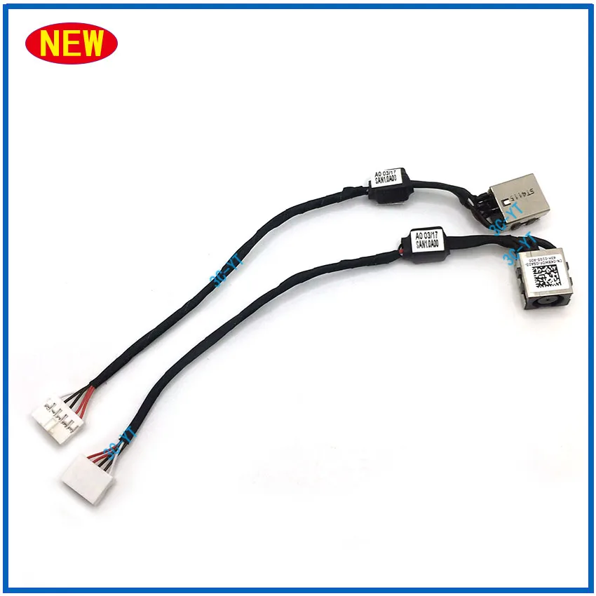 1-10Pcs 새로운 DC 전원 케이블 잭 충전 포트 소켓, Dell Inspiron 14 5443 5447 5448 5445 컴퓨터 연결 전원 케이블