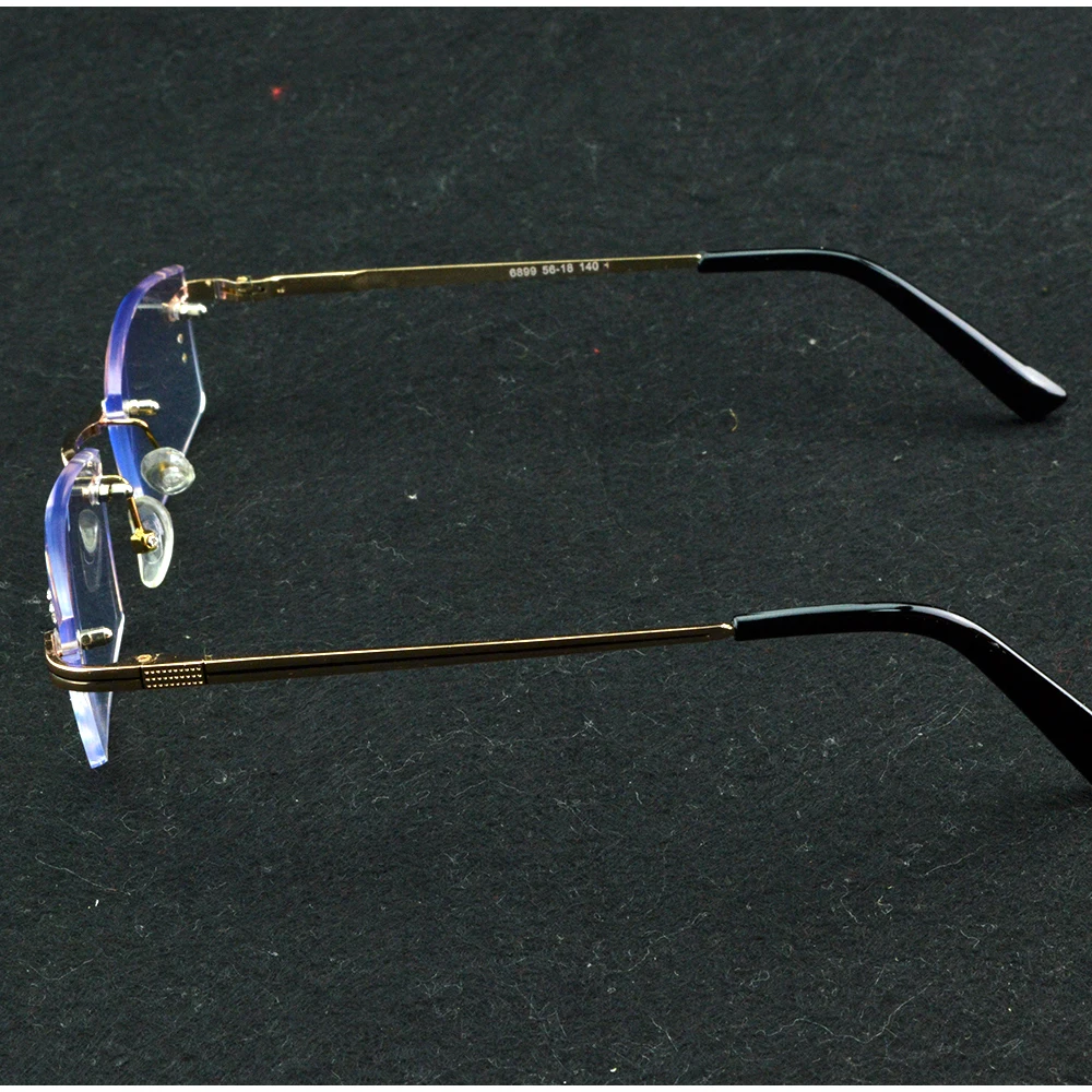 Clara Vida Rimless Diamond Cut Luxury Noble Men Titanium Alloy Reading Glasses +1 +1.5 +2 +2.5 +3 +3.5 +4