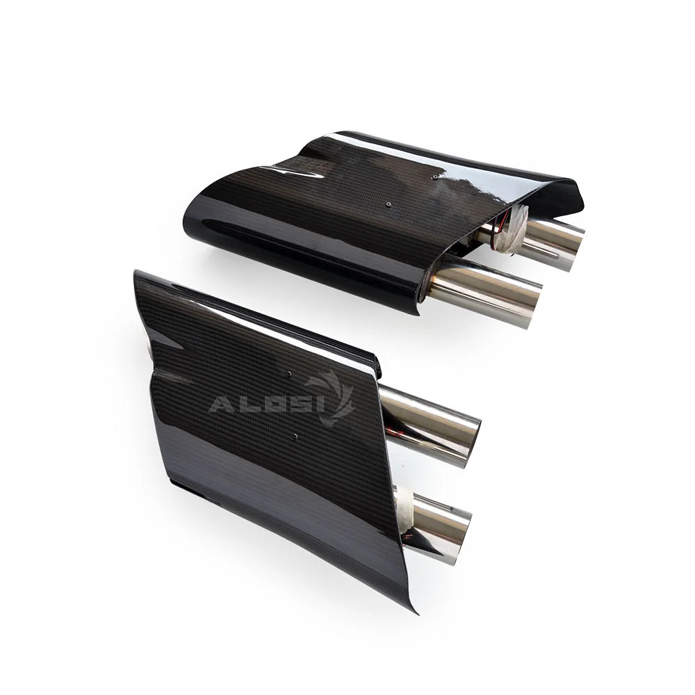 

Высококачественный карбоновый светящийся наконечник выхлопной трубы Rocket для Mercedes-Benz G-класса W463 W464 G63 G500, заводской черный наконечник на заказ