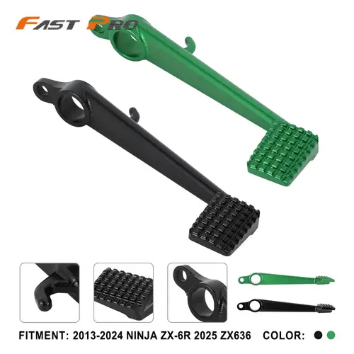 Palanca de Pedal de freno trasero CNC, accesorios para motocicletas Kawasaki NINJA ZX6R 2013-2024 ZX636 2025 Moto Street Bike de aluminio