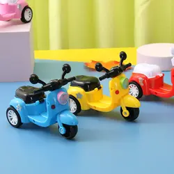 Mini Motocicleta Pull Back Car para Crianças, Modelo de Simulação, Inércia, Veículos Desenhos Animados, Presentes de Aniversário para Meninos e Meninas, 1Pc