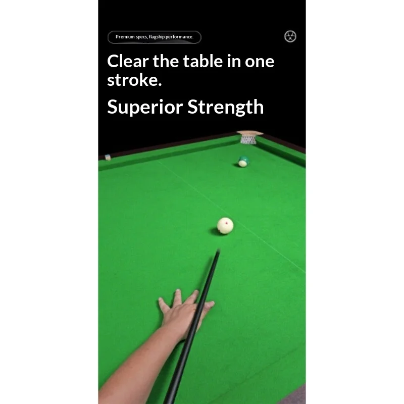 Stik Biliar Snooker Serat Karbon Teknologi Tinggi Ujung 8mm Gaya Cina Ringan Tahan Lama Seimbang untuk Pemula dengan Aksesoris